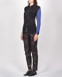 İssey Miyake sheer colour block shirt