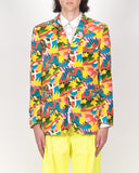 COMME des GARÇONS HOMME PLUS velvet star graffiti jacket