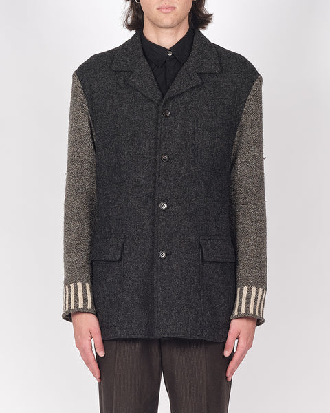 91AW Comme des Garçons HOMME Plus knit COMME des GARCONS HOMME PLUS Metallic Knit Sweater Size S(K