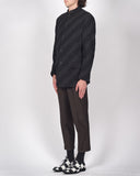 Yohji Yamamoto Pour Homme glitter thread trousers