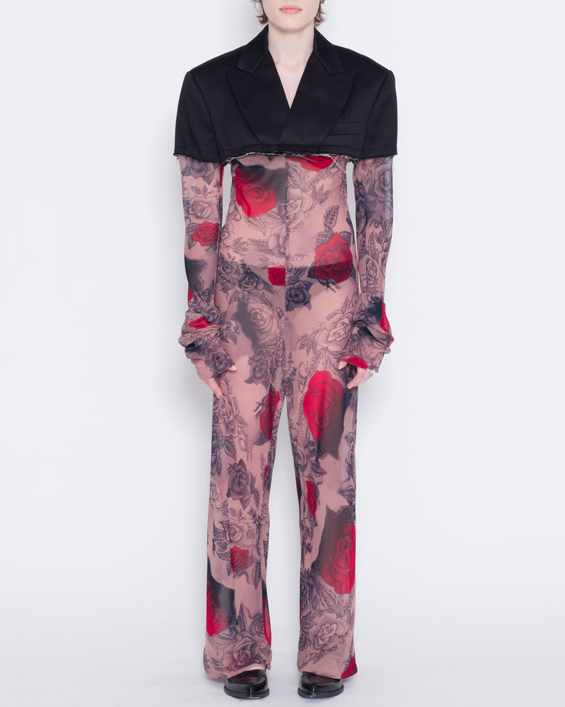 COMME des GARÇONS rose tattoo jumpsuit