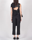 Yohji Yamamoto slim-fit silk trousers