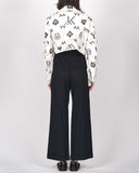 YOHJI YAMAMOTO monogram asymmetric jacket