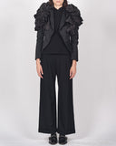 COMME des GARÇONS ruffled shoulder cropped jacket