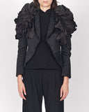 COMME des GARÇONS ruffled shoulder cropped jacket