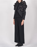 COMME des GARÇONS ruffled shoulder cropped jacket