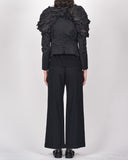 COMME des GARÇONS ruffled shoulder cropped jacket