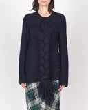 COMME des GARÇONS yarn oversized braid jumper