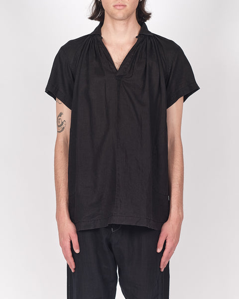 COMME des GARÇONS tricot gathered neck shirt