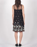COMME des GARÇONS floral embroidered sheer dress