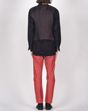 COMME des GARÇONS HOMME PLUS slim vinyl trousers