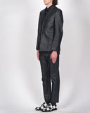 COMME des GARÇONS HOMME PLUS perforated leather stack suit