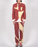 COMME des GARÇONS HOMME PLUS gingham leaf pants