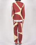 COMME des GARÇONS HOMME PLUS gingham leaf pants