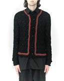 COMME des GARÇONS HOMME PLUS lace buttoned cardigan