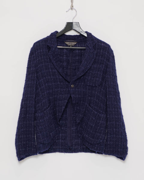 COMME des GARÇONS Homme Plus lamé check jacket