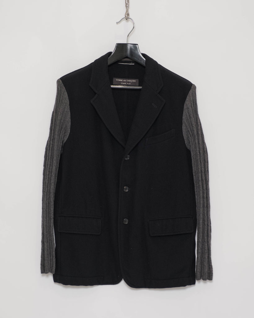 COMME des GARÇONS Homme Plus knit sleeve jacket