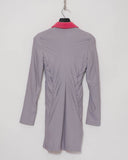 COMME des GARÇONS velvet double layered coat