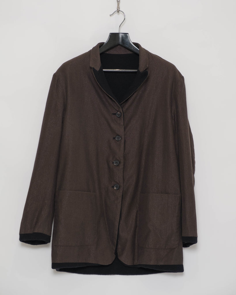 Yohji Yamamoto Pour Homme reversible knitted jacket