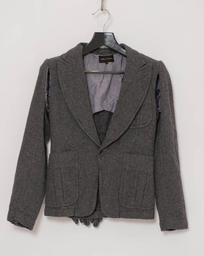 COMME des GARÇONS ruffle back jacket