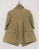 COMME des GARÇONS military trompe l'oeil coat