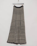 Yohji Yamamoto houndstooth knit skirt