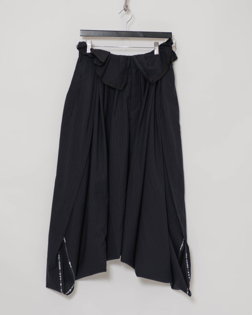 COMME des GARÇONS pinstripe skirted trousers