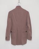 COMME des GARÇONS HOMME PLUS zip-up lapel jacket