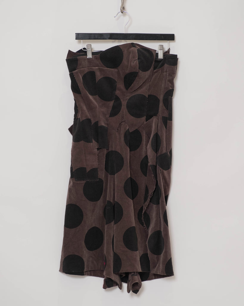 COMME des GARÇONS spotted velvet crushed dress