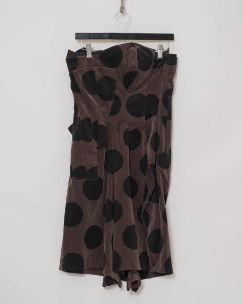 COMME des GARÇONS spotted velvet crushed dress
