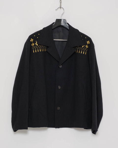 Yohji Yamamoto Pour Homme golden embroidery jacket