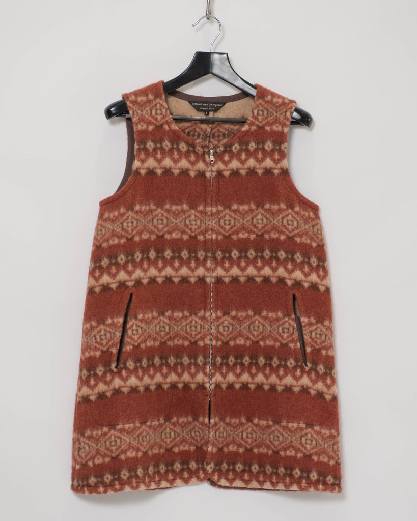 COMME des GARÇONS HOMME PLUS aztec gilet