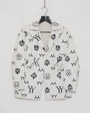 Yohji Yamamoto leather insignia jacket