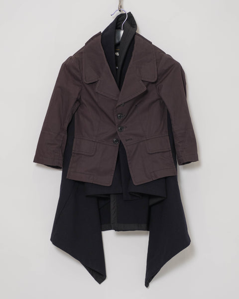 COMME des GARÇONS blanket illusion jacket