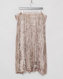 JUNYA WATANABE gold pleated crinkle skirt