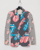 COMME des GARÇONS Homme Plus rolling stones checkered jacket
