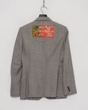 COMME des GARÇONS HOMME PLUS scarred tartan jacket