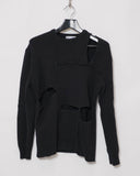 COMME des GARÇONS SHIRT patchwork slash knit