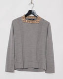 COMME des GARÇONS Homme Plus rose motif knit