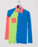 Walter van Beirendonck colour block shirt