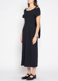 Yohji Yamamoto Noir black sash dress