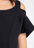 Yohji Yamamoto Noir black sash dress