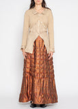 Yohji Yamamoto quilted paisley skirt