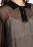 COMME des GARÇONS sheer shirt dress