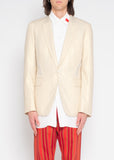 COMME des GARÇONS HOMME PLUS glitter cut-out jacket