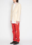 COMME des GARÇONS HOMME PLUS glitter cut-out jacket