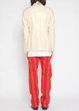 COMME des GARÇONS HOMME PLUS glitter cut-out jacket
