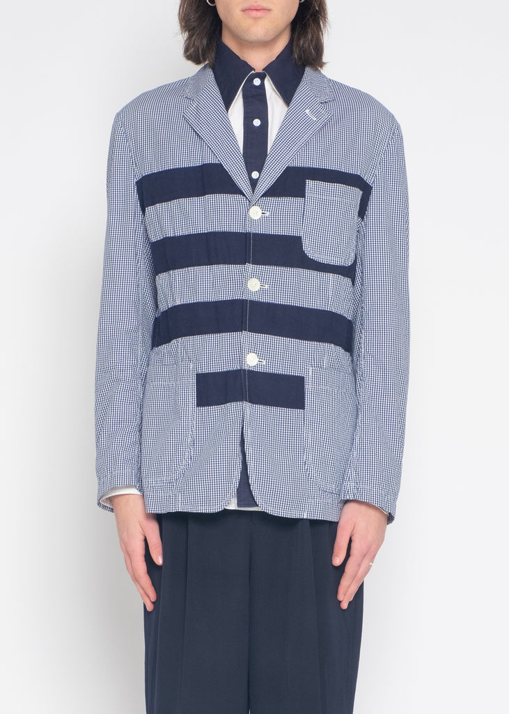 COMME des GARÇONS HOMME taped gingham jacket