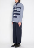 COMME des GARÇONS HOMME taped gingham jacket