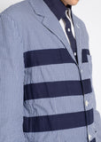 COMME des GARÇONS HOMME taped gingham jacket
